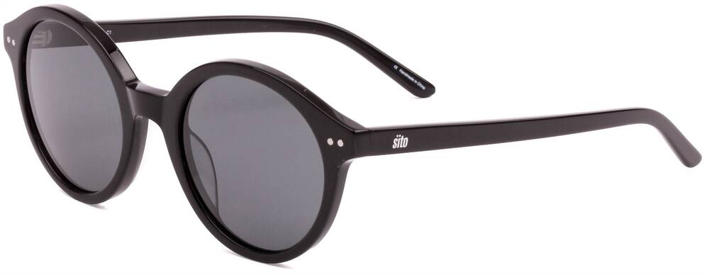 NEW SITO women's dixon sunglasses in black / iron grey polarised lenses